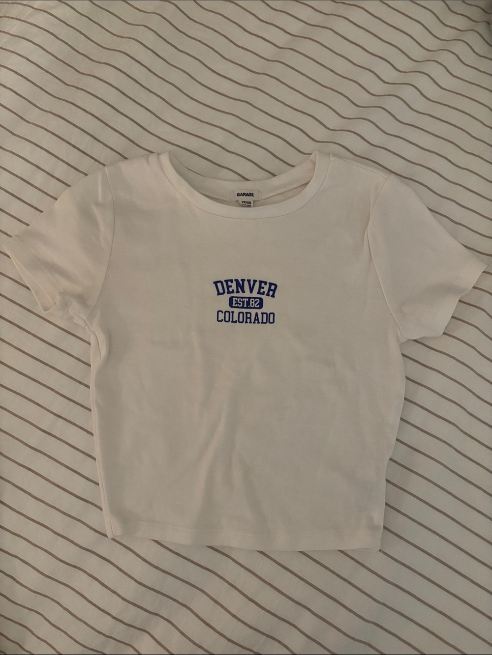 Garage Denver cropped tee